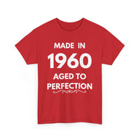 Made in 1960 Aged to Perfection | Custom Birthday Year T-Shirt