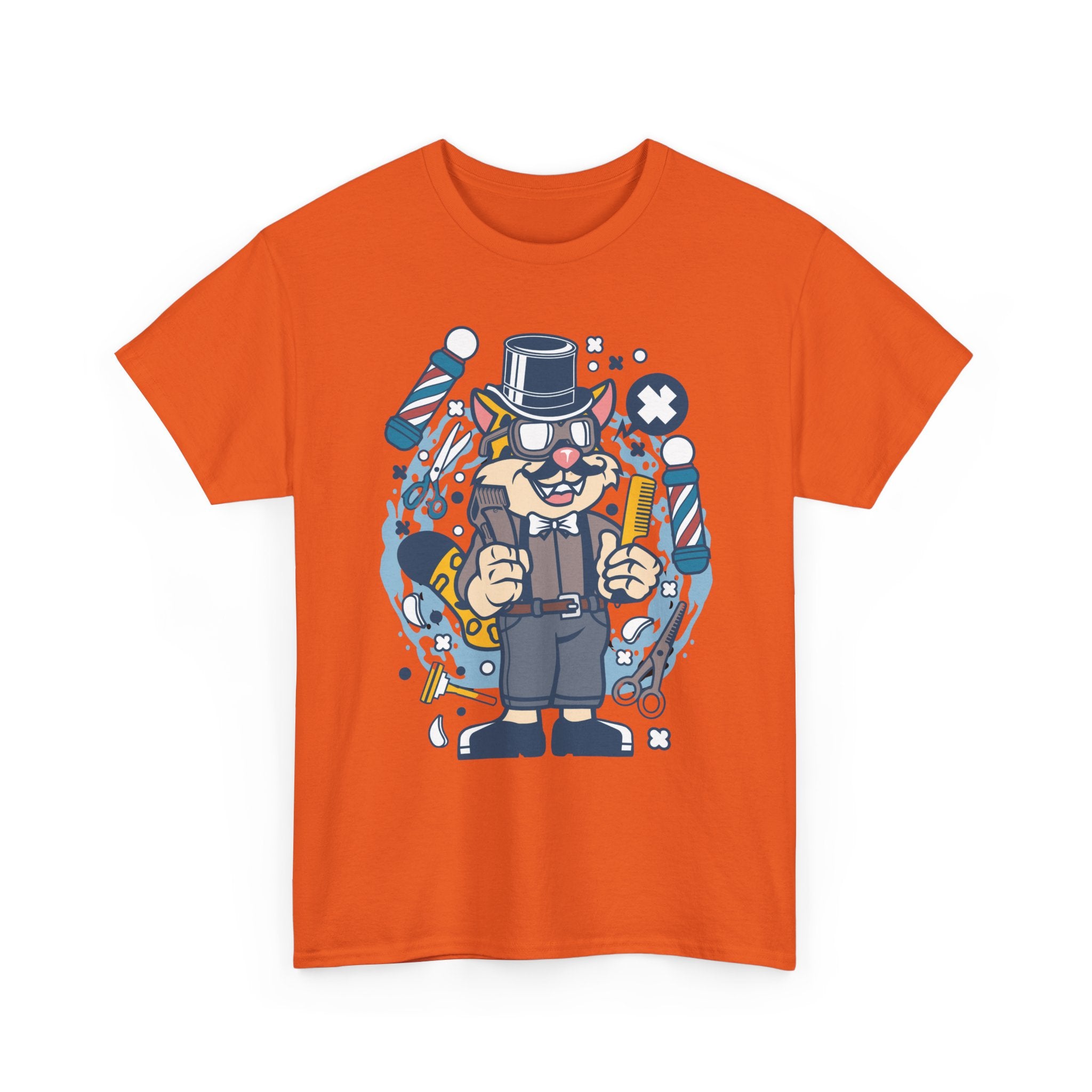 Cool Cat Barber T-Shirt | Unique Barber Shop Graphic Tee 💈🐾