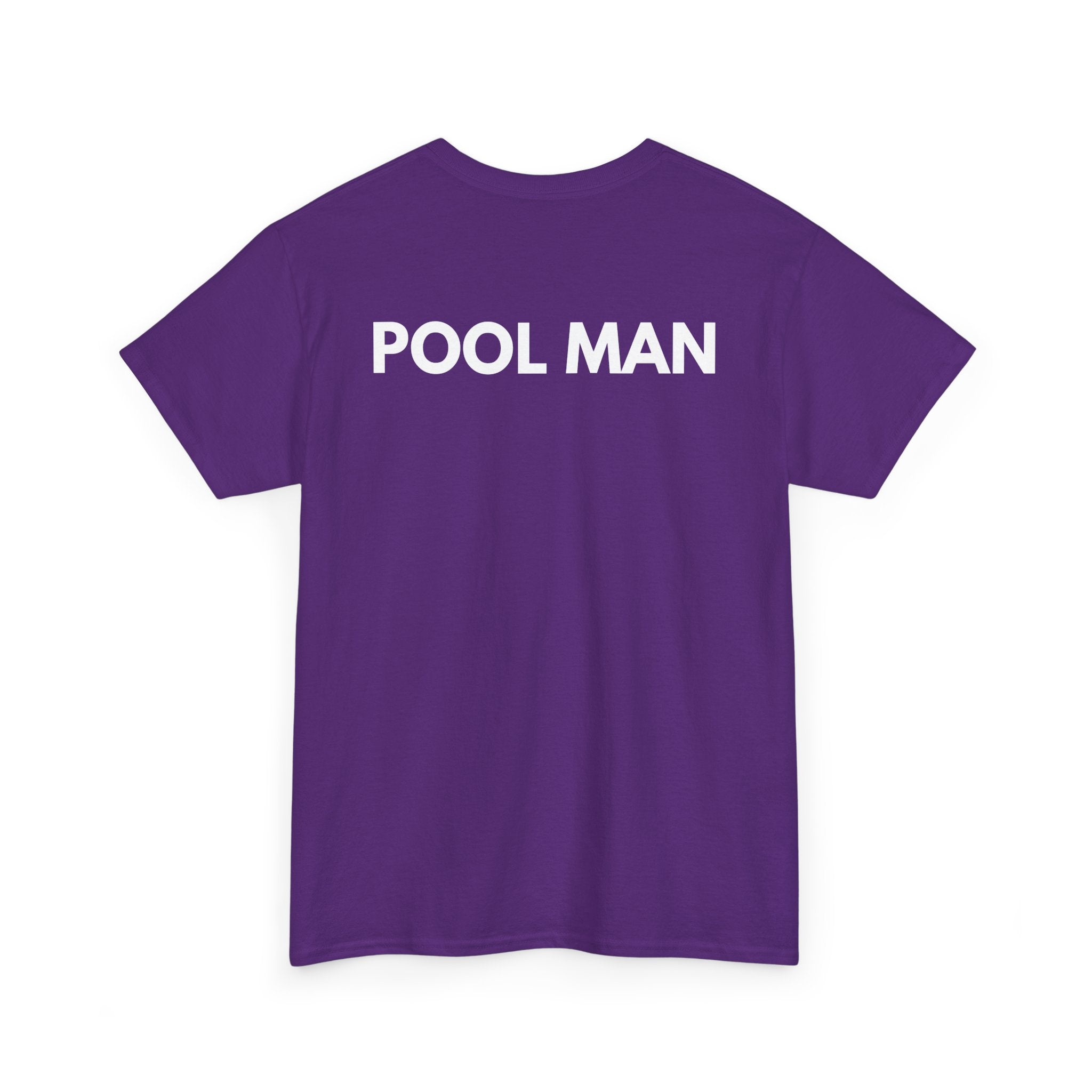 Pool Man T-Shirt | Pro Pool Service & Maintenance Back-Print Tee 🏊‍♂️