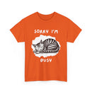 Sorry I'm Busy Cat T-Shirt | Funny Sleeping Cat Tee 🐱💤