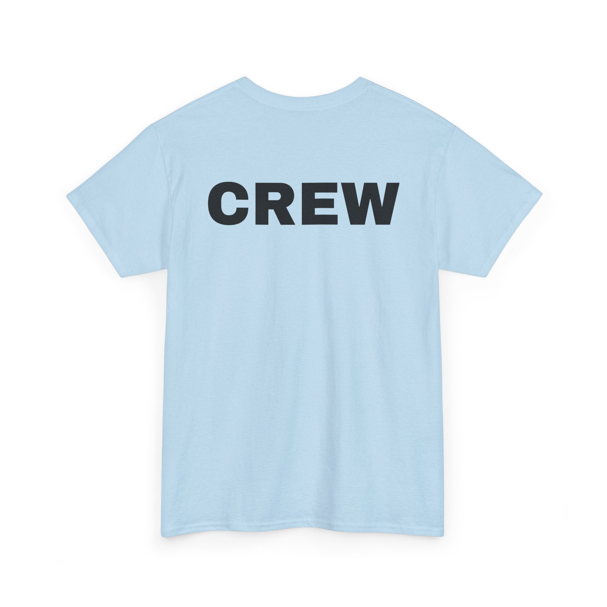 Crew T-Shirt | Professional Event & Staff Back-Print Tee 👥