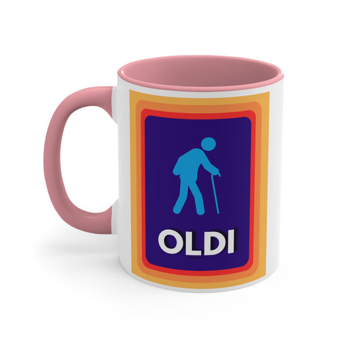 Oldi Humour Coffee Mug: The Senior Parody Brew ☕😂 Colourful Accent Mug 11oz
