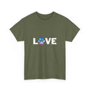 Love (Paw Print Design) Unisex T-Shirt