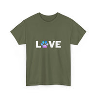 Love (Paw Print Design) Unisex T-Shirt
