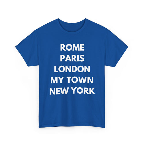 Personalised City List T-Shirt | Rome Paris London New York Custom Tee ✈️👕