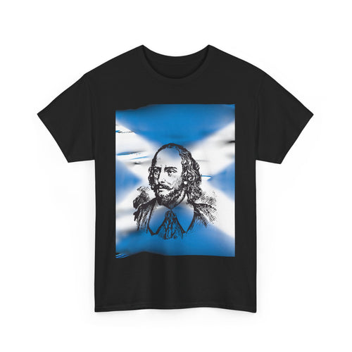 William Wallace T-Shirt with Scottish Flag Design