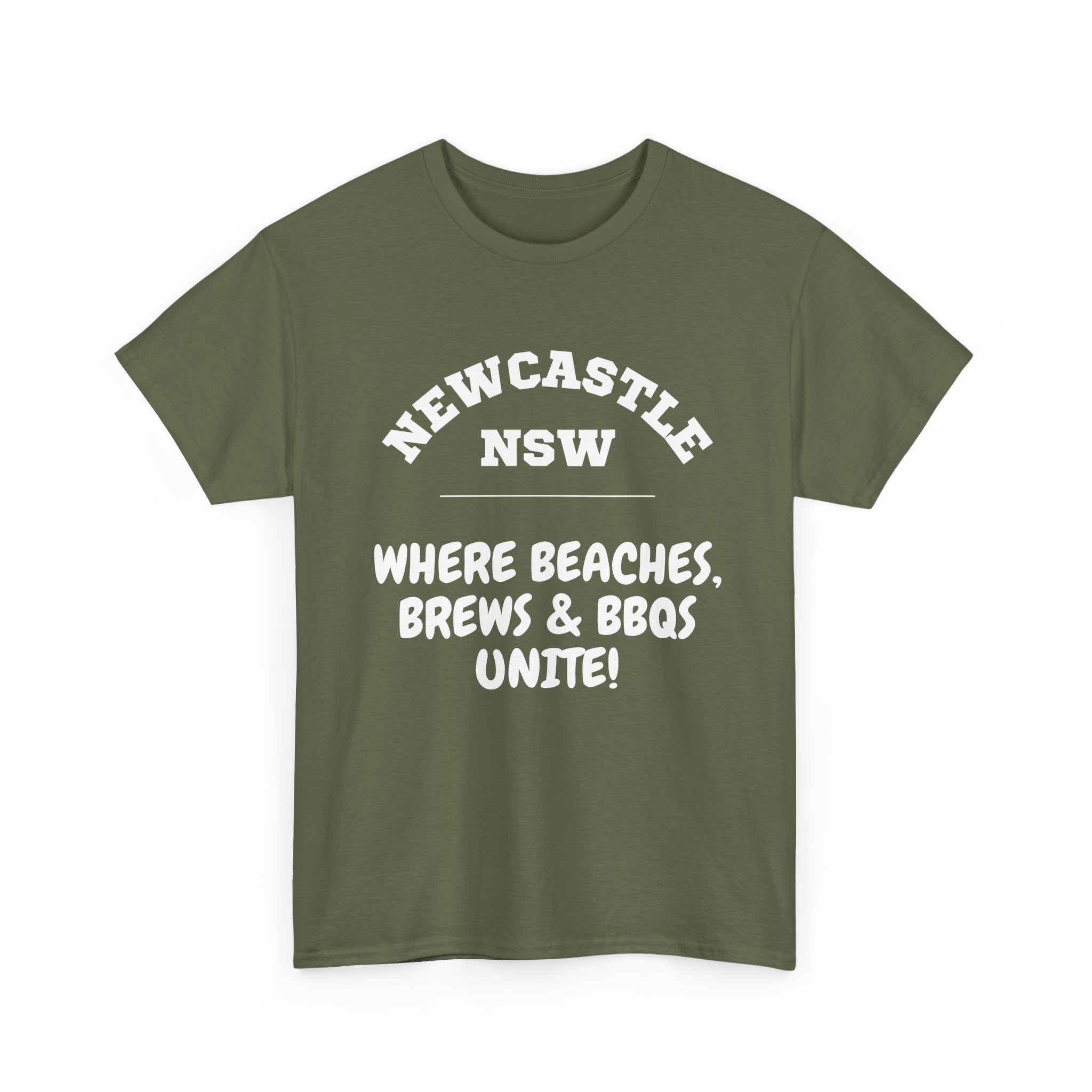 Newcastle NSW T-Shirt | Beaches, Brews & BBQ's Tee 🍻🇦🇺