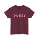 Guess T-Shirt for that brave female | Minimalist Front-Print Graphic Tee ❓✨