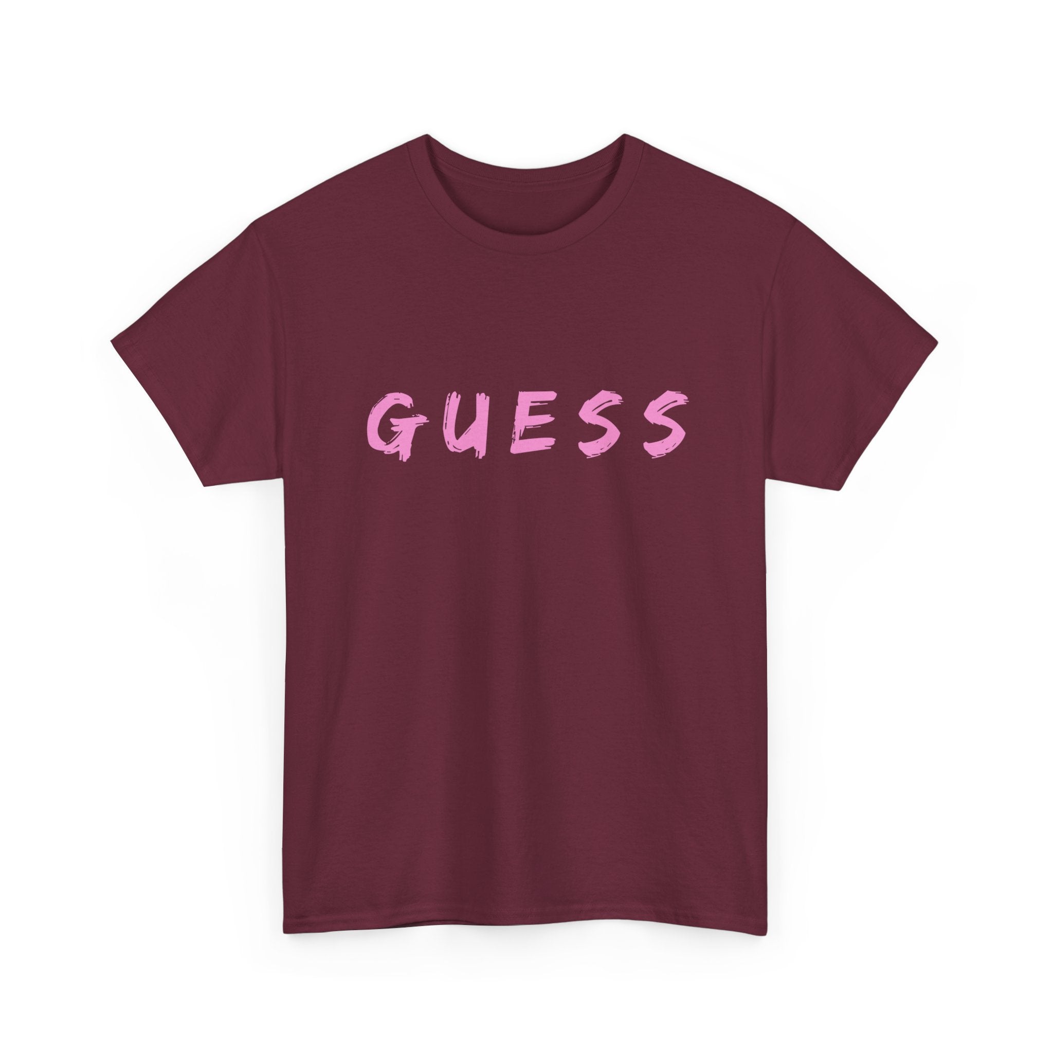Guess T-Shirt for that brave female | Minimalist Front-Print Graphic Tee ❓✨