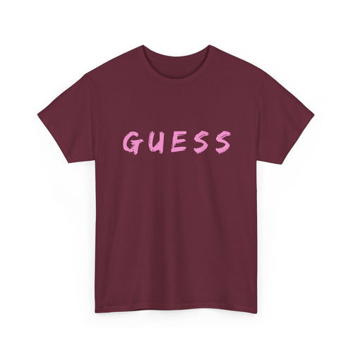 Guess T-Shirt for that brave female | Minimalist Front-Print Graphic Tee ❓✨