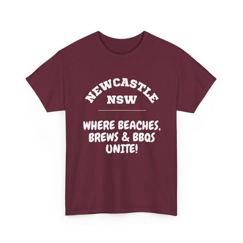 Newcastle NSW T-Shirt | Beaches, Brews & BBQ's Tee 🍻🇦🇺