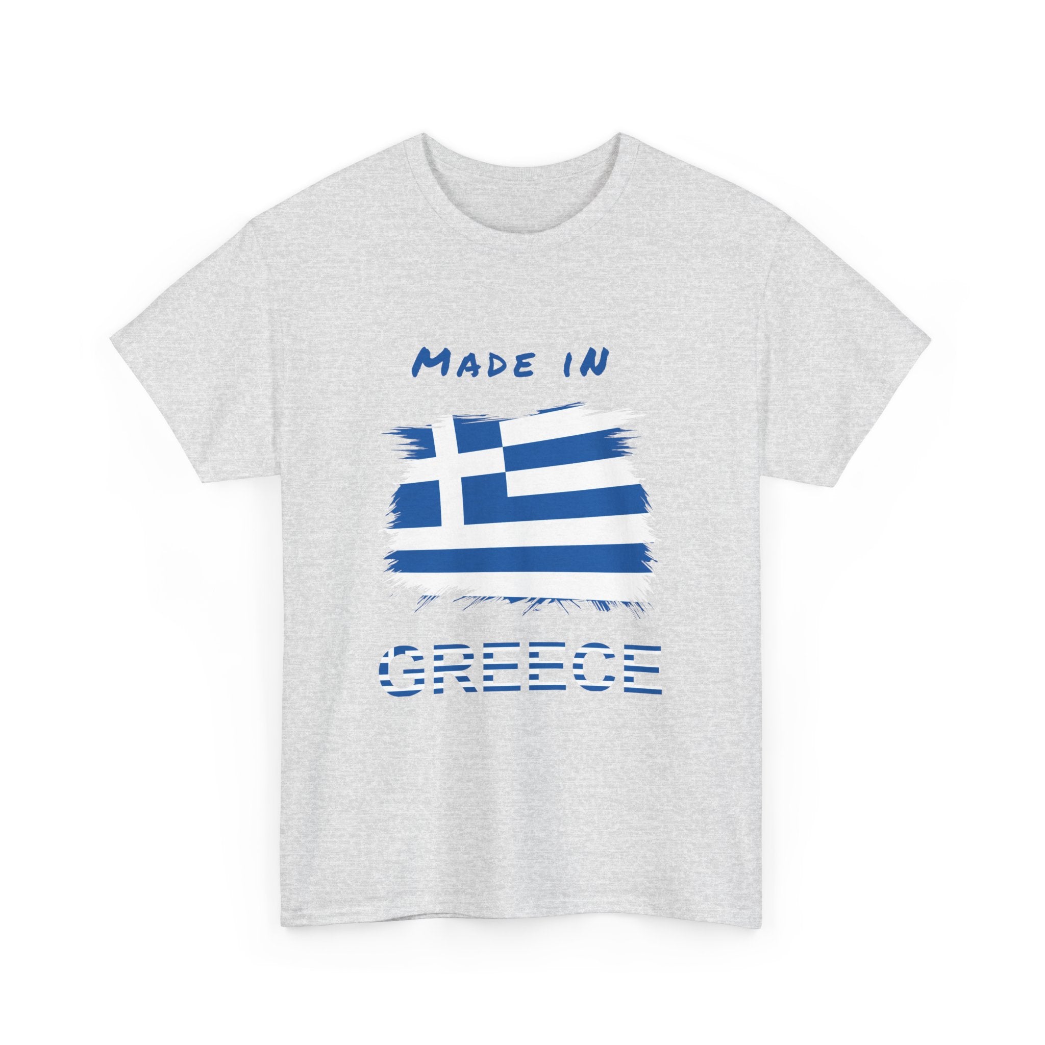Made in Greece T-Shirt with Greek Flag Design