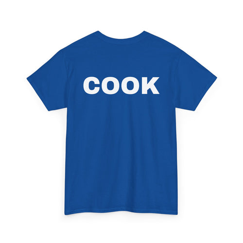 Cook T-Shirt | Professional or Backyard Kitchen Cook Back-Print Tee 🍳