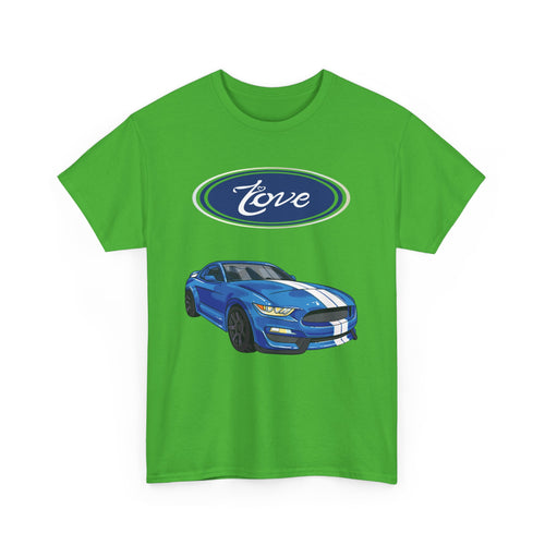 Love Mustang T-Shirt – Classic Car Enthusiast Design