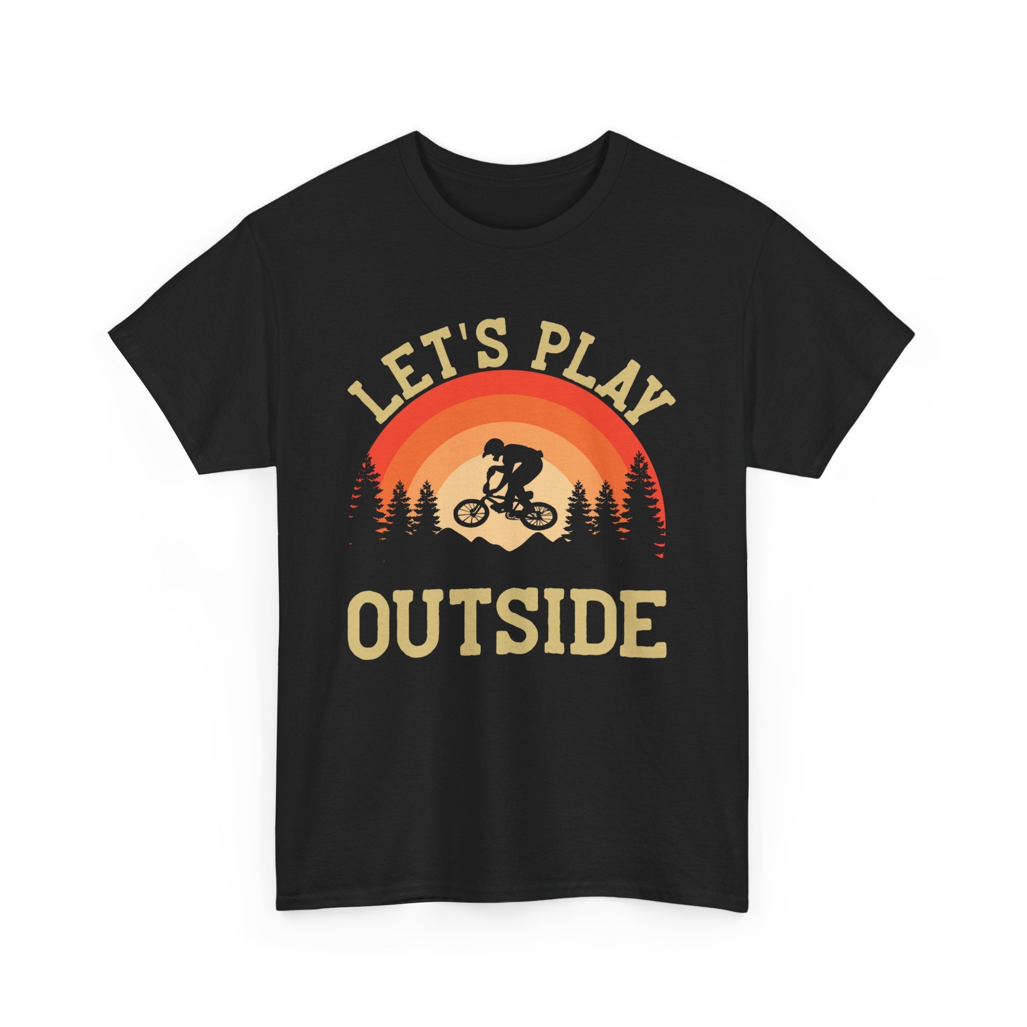 Let's Play Outside T-Shirt – BMX Stunt Rider Edition