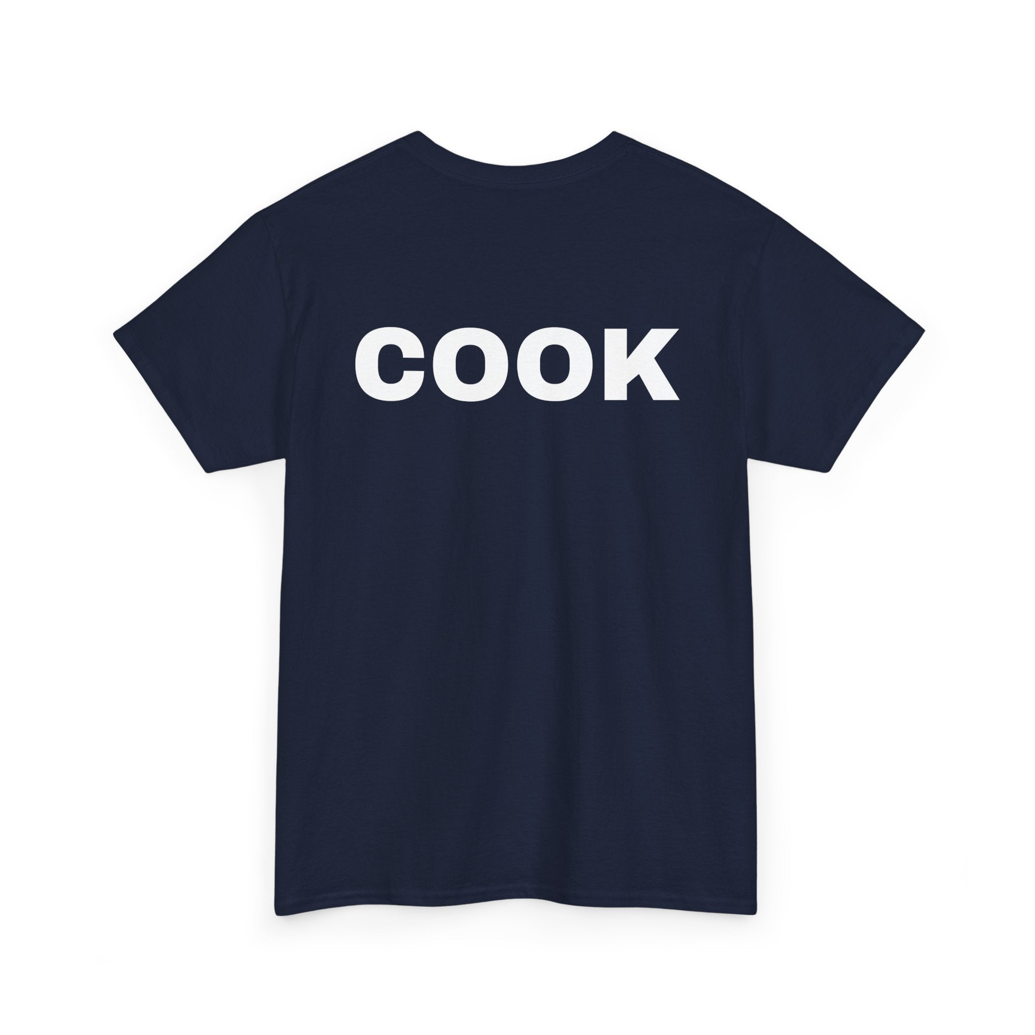 Cook T-Shirt | Professional or Backyard Kitchen Cook Back-Print Tee 🍳