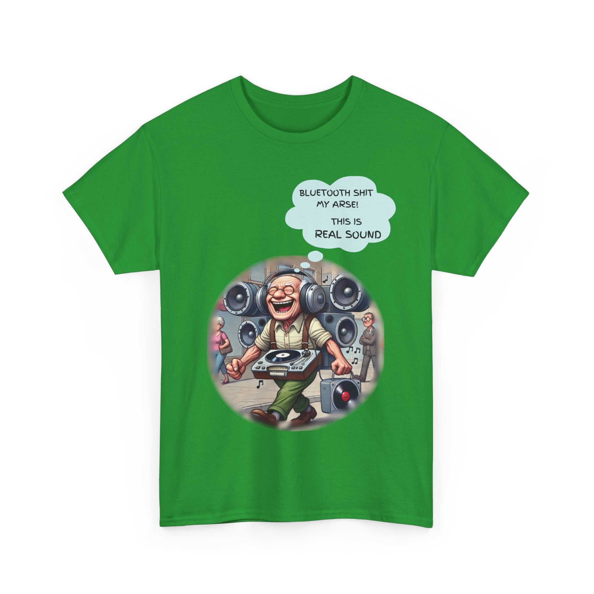 Bluetooth? Nah! This Is Real Sound | Funny Retro Audio T-Shirt