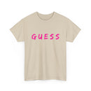 Guess T-Shirt for that brave female | Minimalist Front-Print Graphic Tee ❓✨