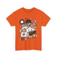 Mad Doctor Running T-Shirt | Funny Medical Design