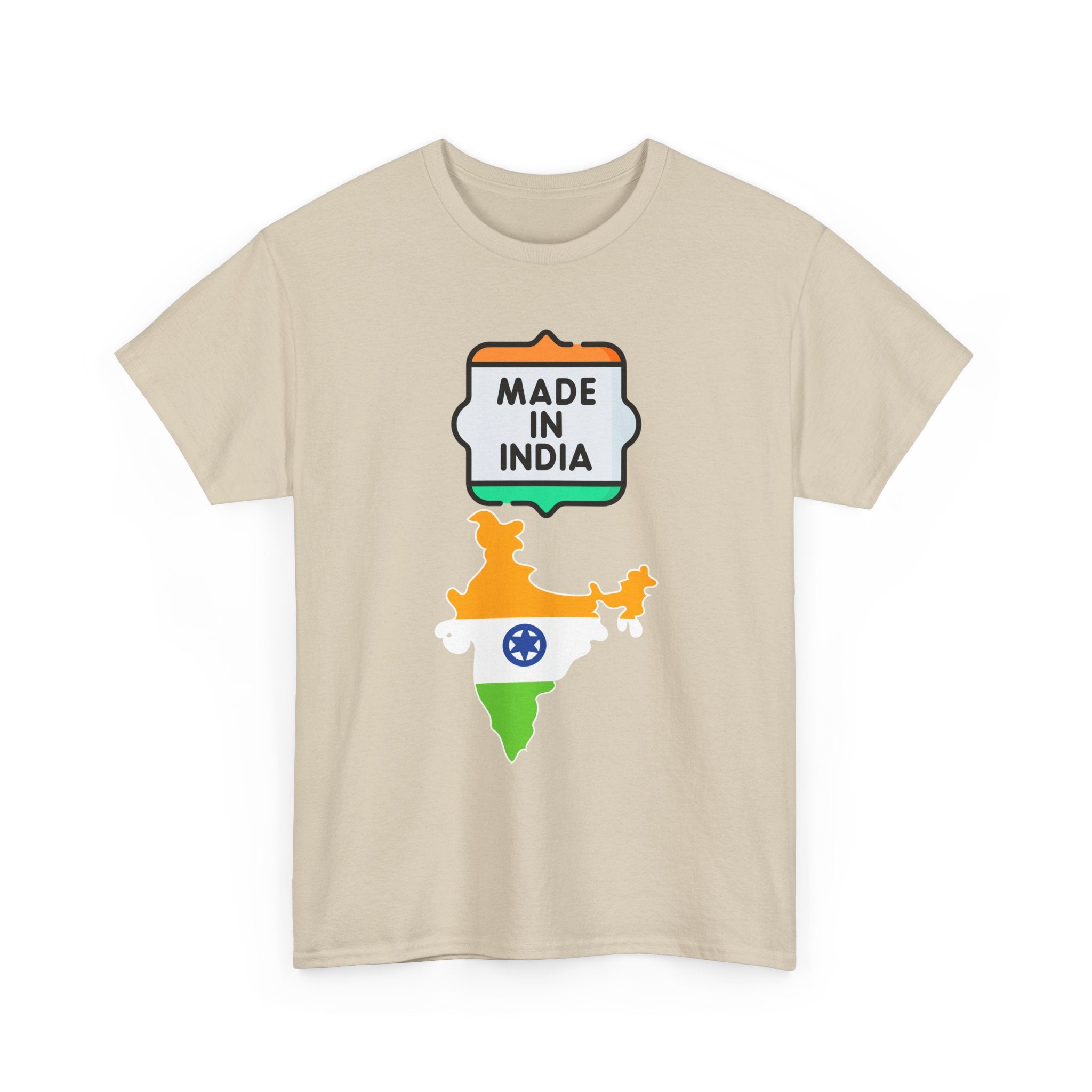 Made In India T-Shirt | Indian Flag & Country Map Outline T-Shirt 🧡🤍💚