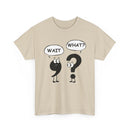 Wait What? Funny Grammar T-Shirt 🤔 | Comma & Question Mark Cartoon Tee
