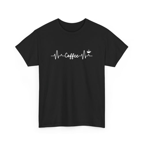 Coffee Lover's Heartbeat T-Shirt 
