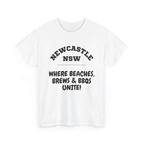 Newcastle NSW T-Shirt | Beaches, Brews & BBQ's Tee 🍻🇦🇺