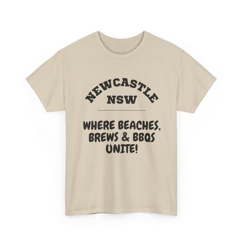 Newcastle NSW T-Shirt | Beaches, Brews & BBQ's Tee 🍻🇦🇺
