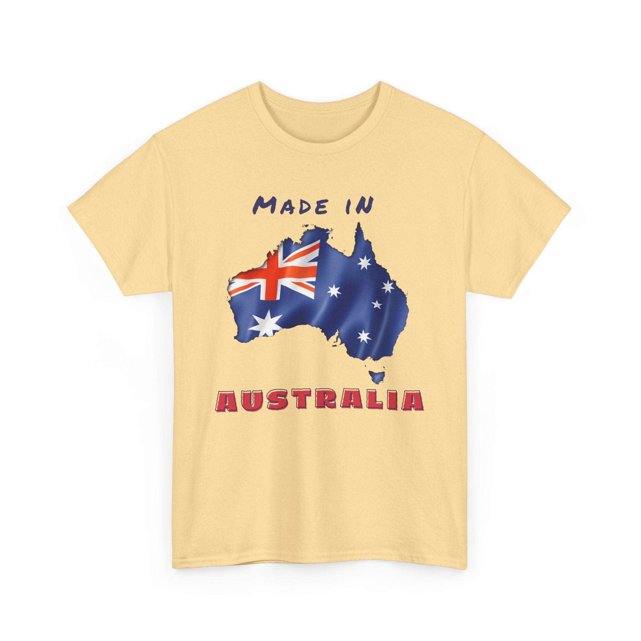 Made in Australia T-Shirt with Flag and Country Outline