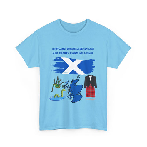 Scotland T-Shirt – Where Legends Live and Beauty Knows No Bounds