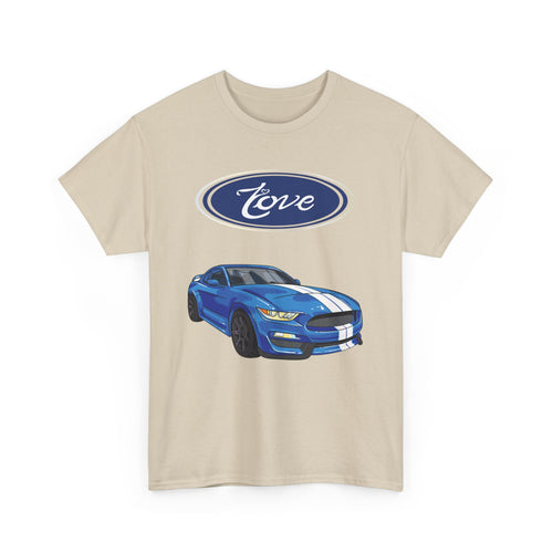 Love Mustang T-Shirt – Classic Car Enthusiast Design