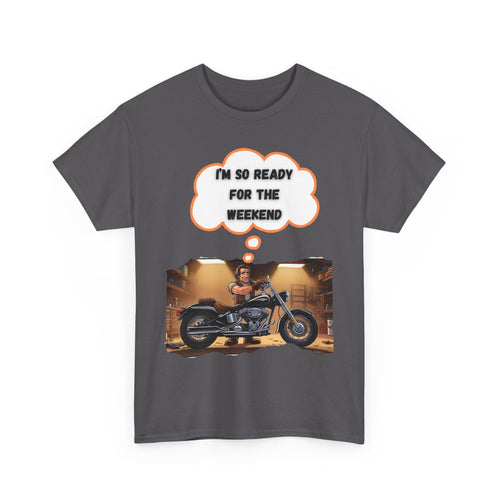 Weekend Warrior Mode: Biker Garage Prep – Motorcycle T-Shirt