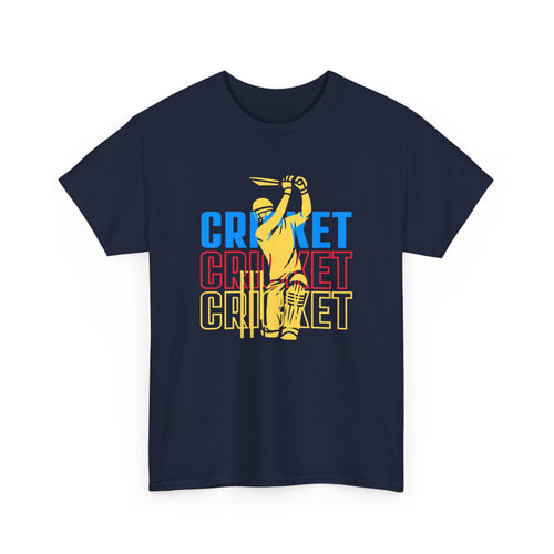 Cricket T-Shirt with Player Silhouette | Sports Fan Apparel