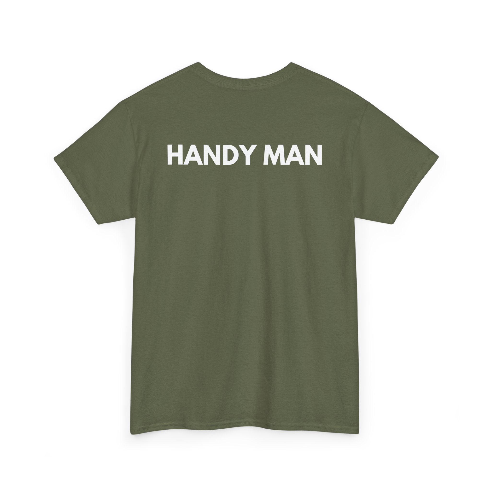 Handy Man T-Shirt | Professional Repair & DIY Back-Print Tee 🛠️