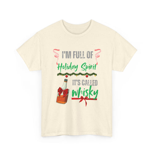 Funny Christmas T-Shirt | Whisky Holiday Spirit T-Shirt