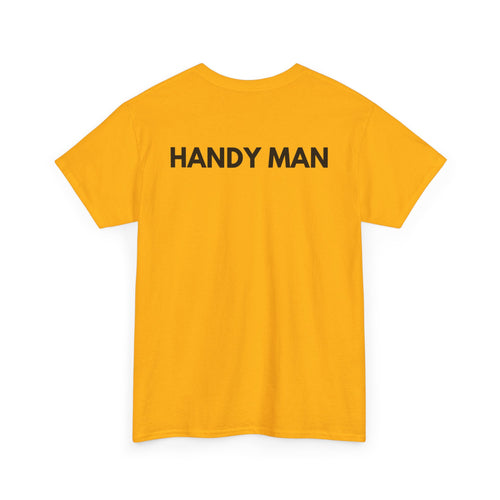 Handy Man T-Shirt | Professional Repair & DIY Back-Print Tee 🛠️