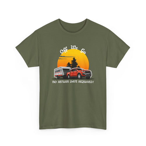 Caravan T-Shirt | "No Return Date Required" Freedom Tee 🛣️