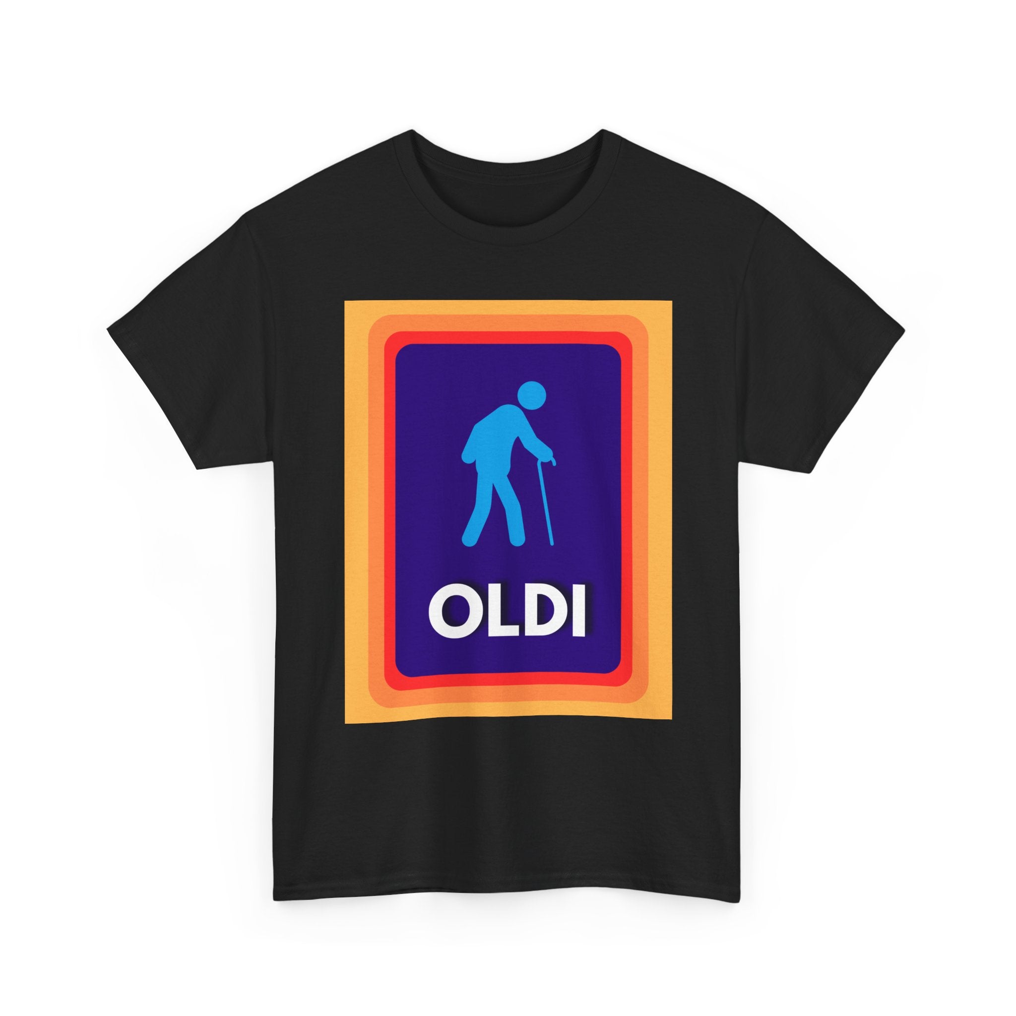 Oldi T-Shirt | Funny Old Man Aldi Supermarket Parody Logo Tee 🛒👴