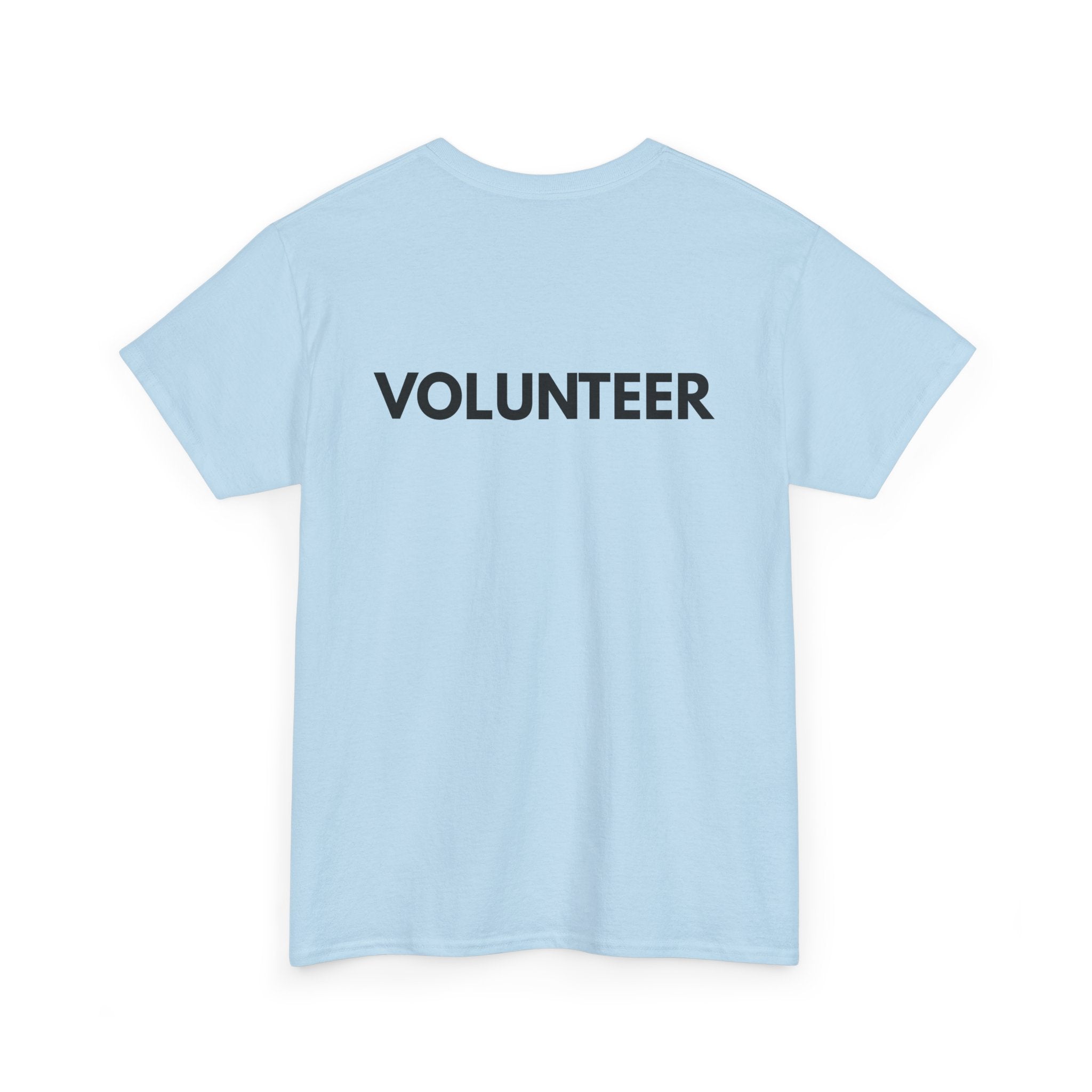 VOLUNTEER Back Print T-Shirt – Bold, Clear & Supportive Design 🙋‍♂️🙌🎗️