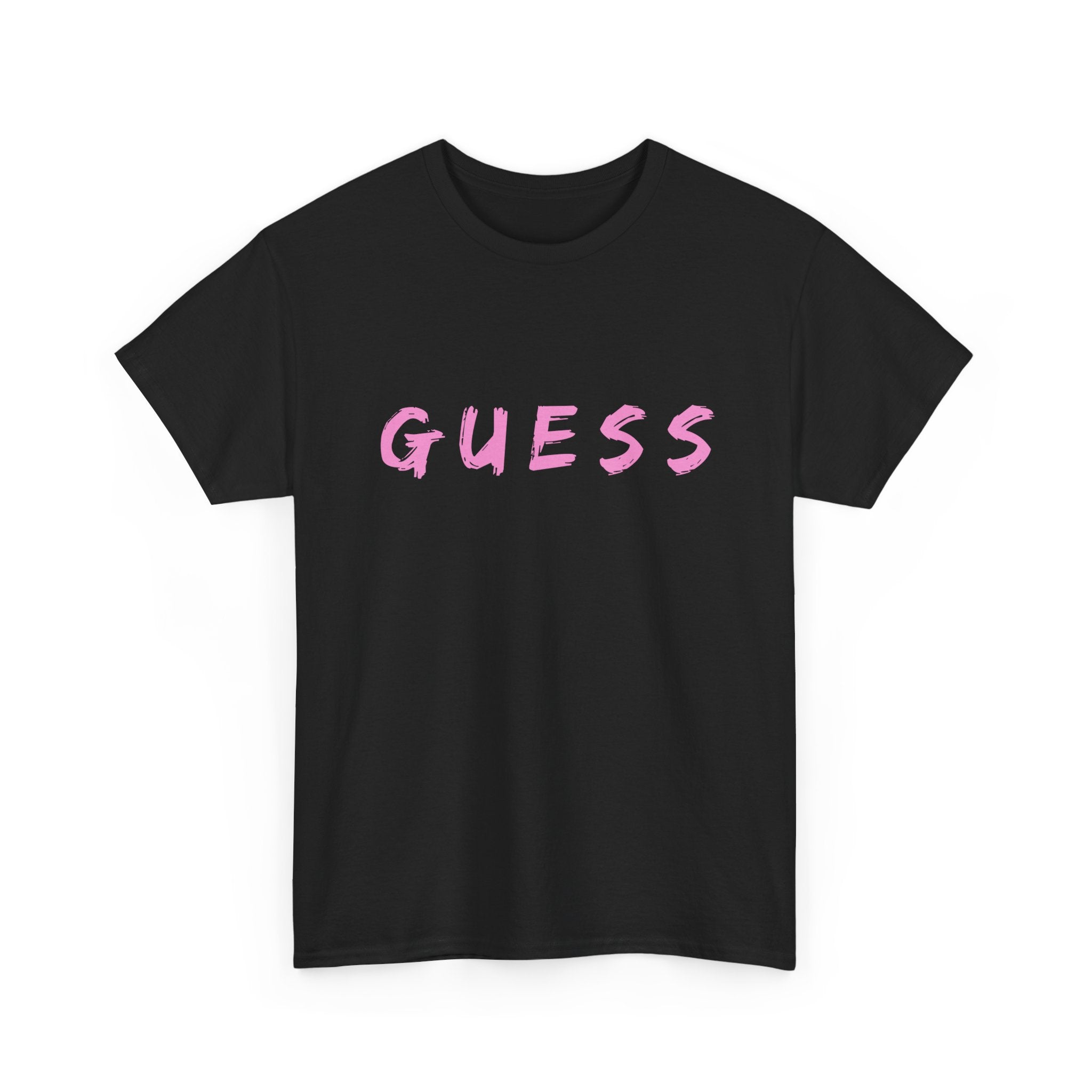 Guess T-Shirt for that brave female | Minimalist Front-Print Graphic Tee ❓✨