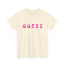 Guess T-Shirt for that brave female | Minimalist Front-Print Graphic Tee ❓✨
