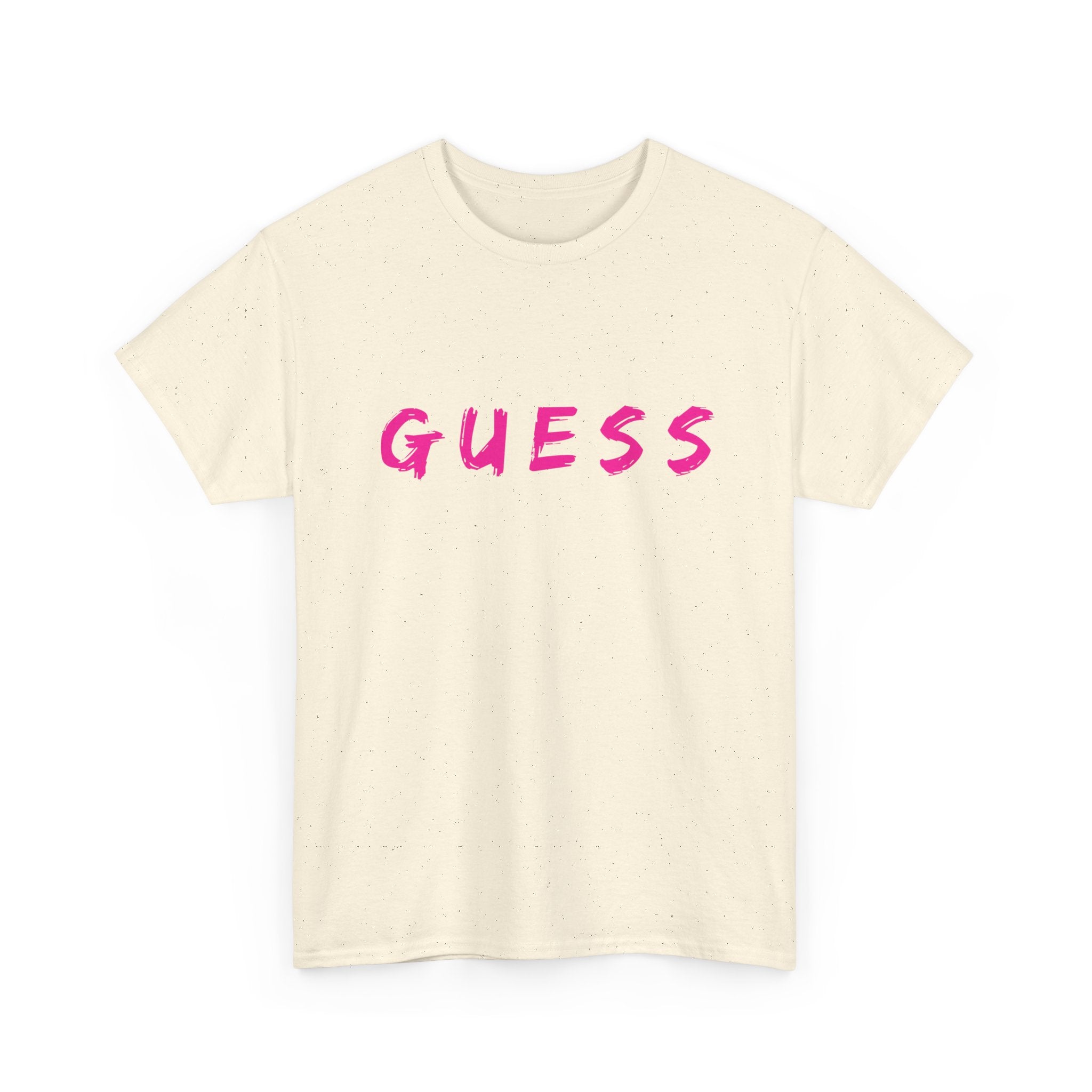 Guess T-Shirt for that brave female | Minimalist Front-Print Graphic Tee ❓✨