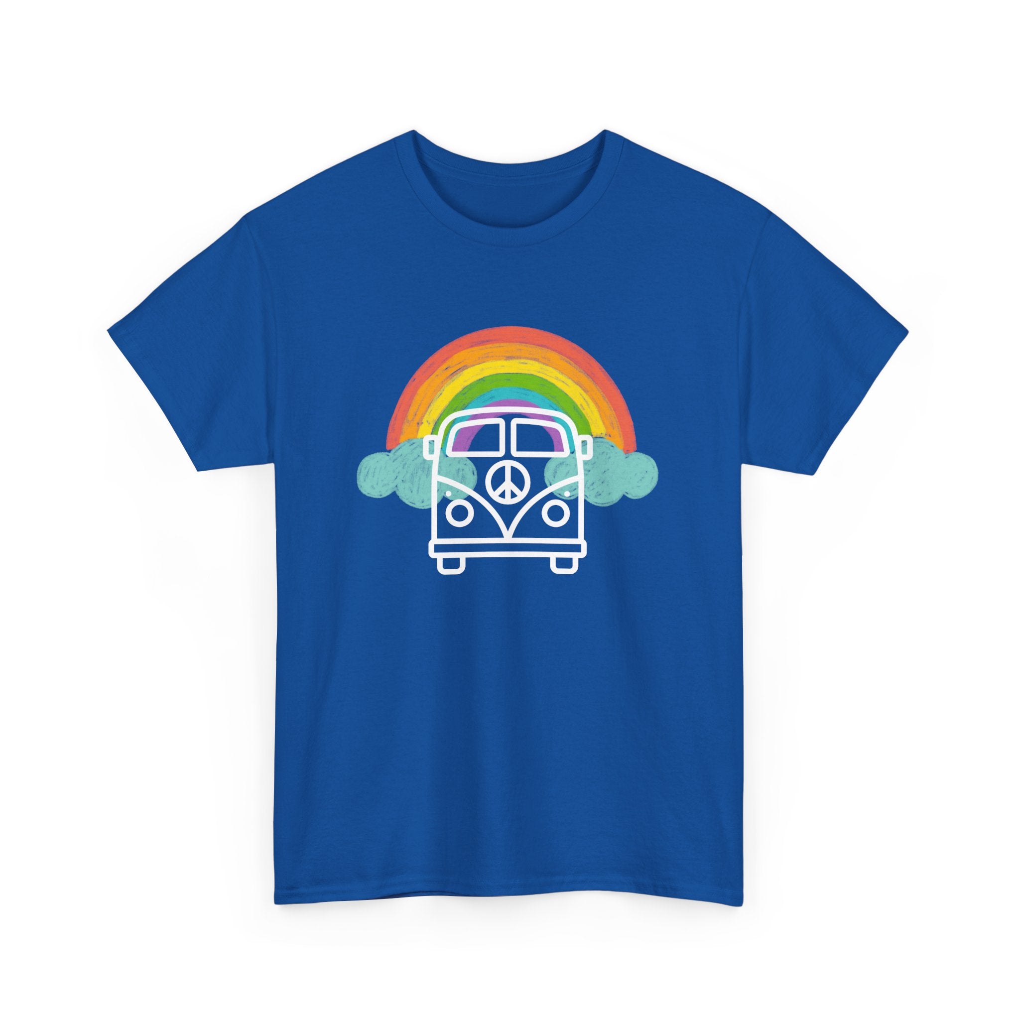 Rainbow Peace VW Kombi T-Shirt – Celebrate Love and Unity