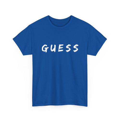 Guess T-Shirt for that brave female | Minimalist Front-Print Graphic Tee ❓✨