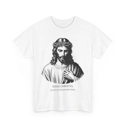IESVS CHRISTVS – Dominus Illuminatio Mea | Latin Jesus Christ T-Shirt 🙏