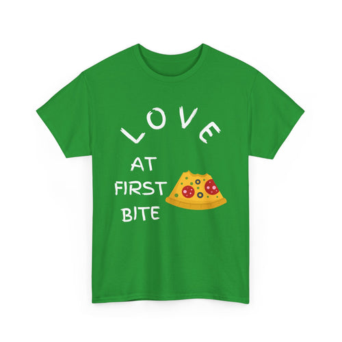 Love at First Bite T-Shirt – Pizza Lover Tee