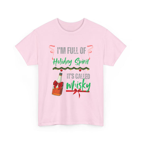 Funny Christmas T-Shirt | Whisky Holiday Spirit T-Shirt