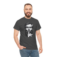Shh Bearded Man T-Shirt – Stylish & Mysterious Design