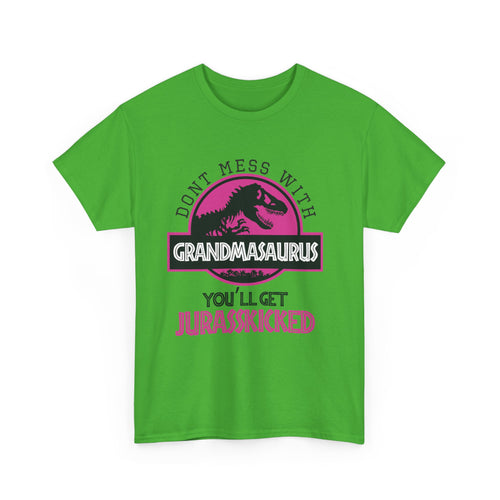 Don't Mess with Grandmasaurus T-Shirt | Funny Dinosaur Tee