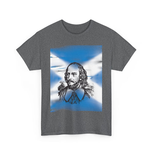 William Wallace T-Shirt with Scottish Flag Design